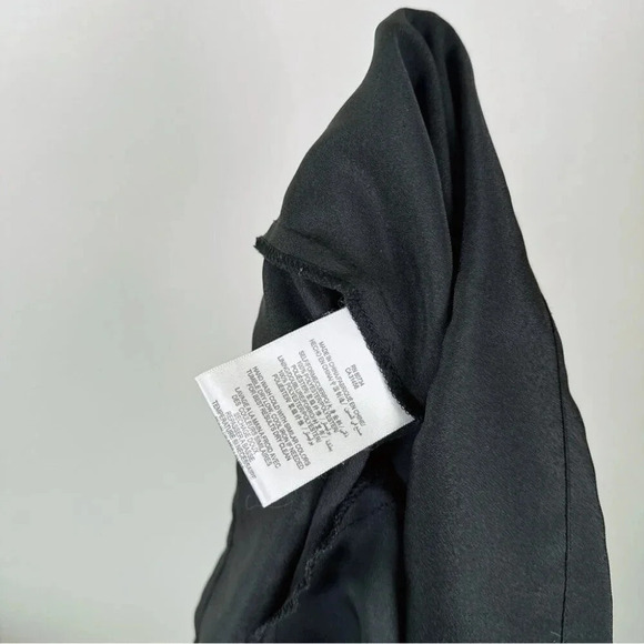 BCBGeneration Womens XS Black Layered Satin Sheath Dress Party Cocktail  Evening - Picture 7 of 11